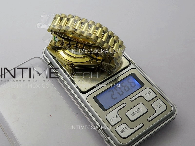 Day Date 40 YG 228238 THBF 1:1 Gain Weight Best Edition Green Ombre Dial Roman Marker on President Bracelet VR3255 V3