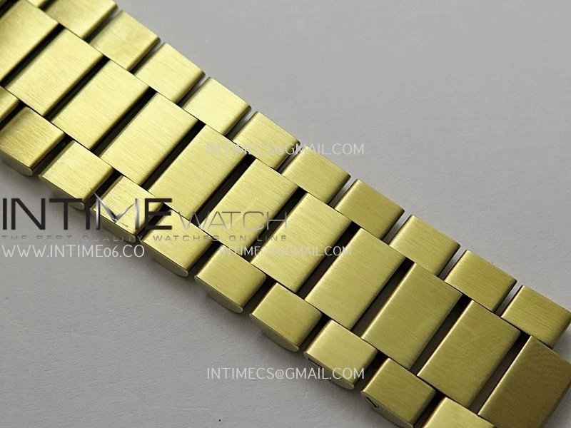 Day Date 228238 40mm Gain Weight QF 1:1 Best Edition Green Dial Roman Marker On YG President Bracelet SH3255