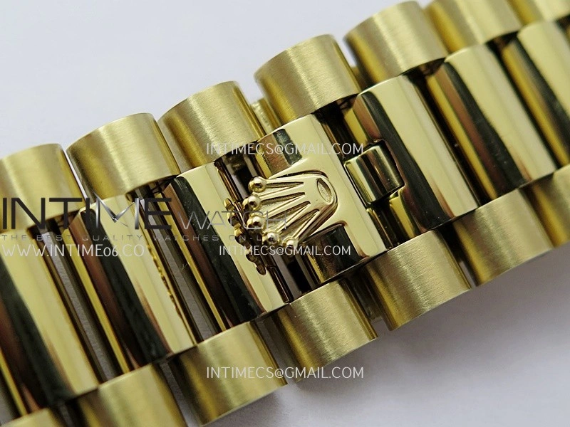 Day Date 228238 40mm Gain Weight QF 1:1 Best Edition Green Dial Roman Marker On YG President Bracelet SH3255