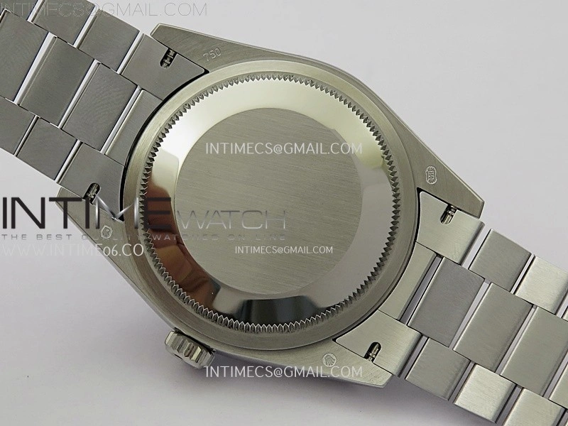 Day Date 128239 Gain Weight SS QF 1:1 Best Edition Ice Blue Dial Roman Markers on SS President Bracelet