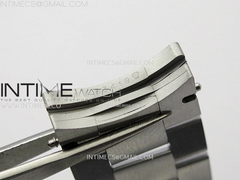 Day Date 128239 Gain Weight SS QF 1:1 Best Edition Silver Dial Diamond Markers on SS President Bracelet