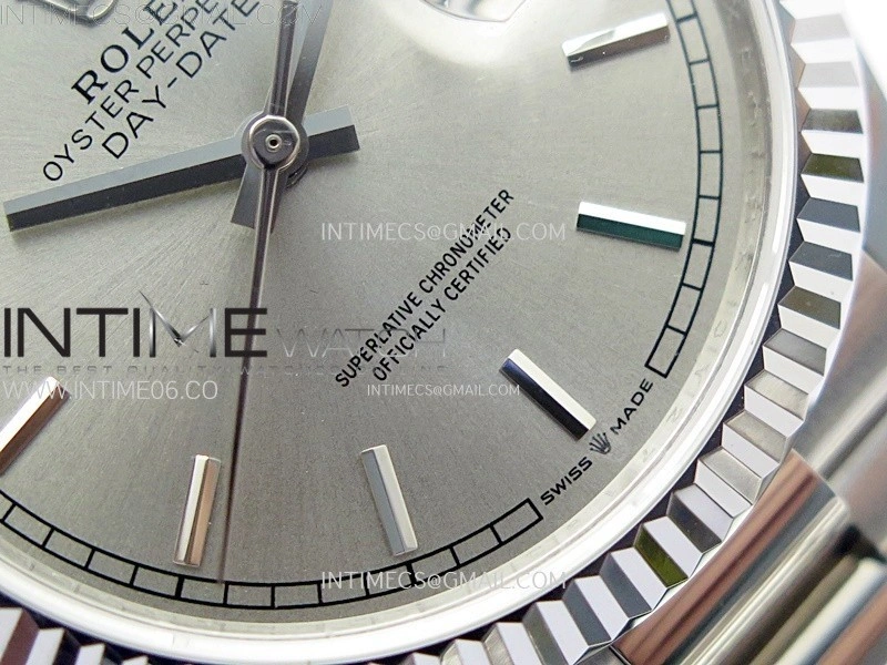 Day Date 36mm Gain Weight SS tungsten APSF 1:1 Best Edition Silver Dial on SS President Bracelet A3255