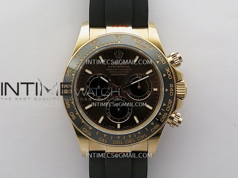 Daytona 126515 Gain Weight V10 QF 1:1 Best Edition Brown Dial Stick Markers on Oysterflex Strap SH4131