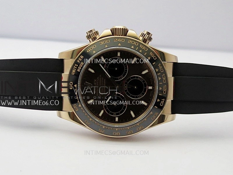 Daytona 126515 Gain Weight V10 QF 1:1 Best Edition Brown Dial Stick Markers on Oysterflex Strap SH4131