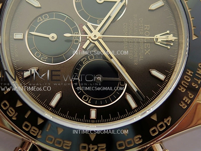 Daytona 126515 Gain Weight V10 QF 1:1 Best Edition Brown Dial Stick Markers on Oysterflex Strap SH4131
