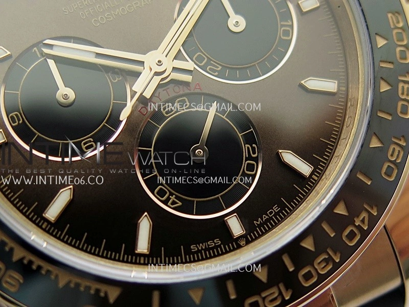Daytona 126515 Gain Weight V10 QF 1:1 Best Edition Brown Dial Stick Markers on Oysterflex Strap SH4131