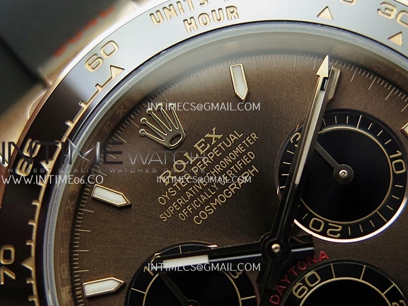 Daytona 126515 Gain Weight V10 QF 1:1 Best Edition Brown Dial Stick Markers on Oysterflex Strap SH4131