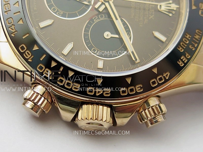 Daytona 126515 Gain Weight V10 QF 1:1 Best Edition Brown Dial Stick Markers on Oysterflex Strap SH4131
