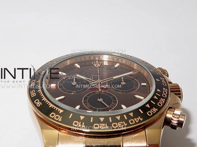 Daytona 126515 Gain Weight V10 QF 1:1 Best Edition Brown Dial Stick Markers on Oysterflex Strap SH4131