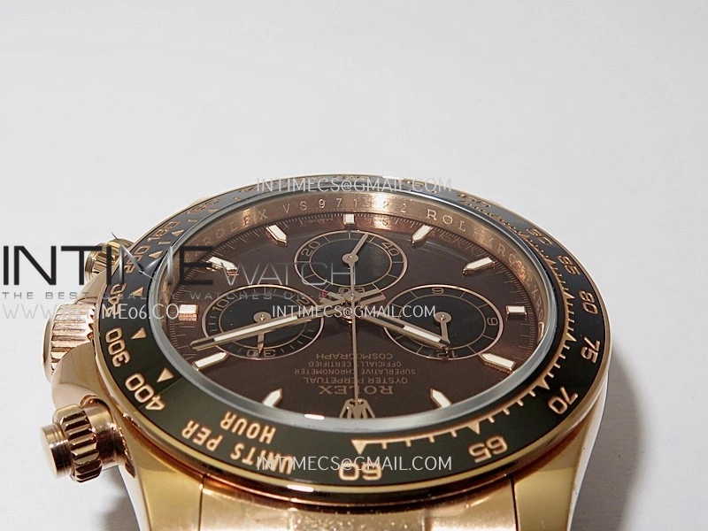 Daytona 126515 Gain Weight V10 QF 1:1 Best Edition Brown Dial Stick Markers on Oysterflex Strap SH4131
