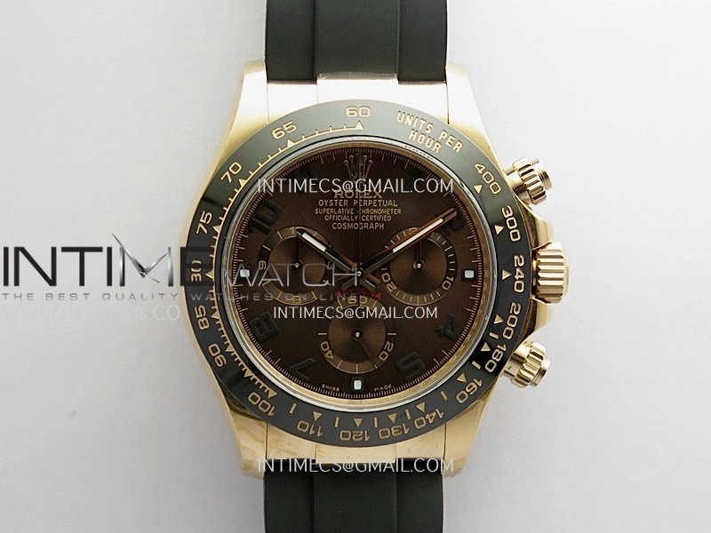 Daytona 116518 Gain Weight V11 QF 1:1 Best Edition Brown Dial Numeral Maker On Oysterflex Strap SH4130