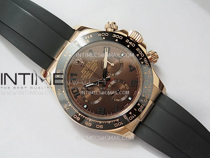 Daytona 116518 Gain Weight V11 QF 1:1 Best Edition Brown Dial Numeral Maker On Oysterflex Strap SH4130