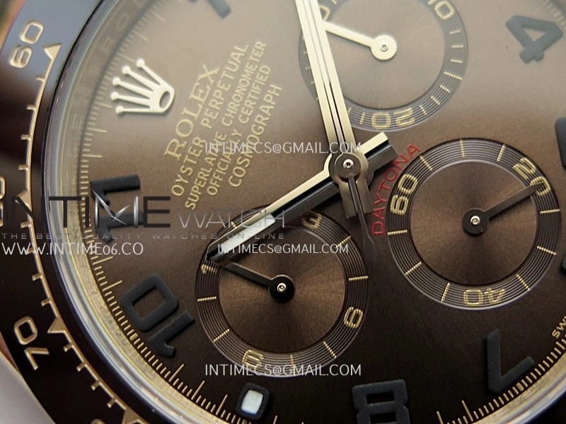 Daytona 116518 Gain Weight V11 QF 1:1 Best Edition Brown Dial Numeral Maker On Oysterflex Strap SH4130