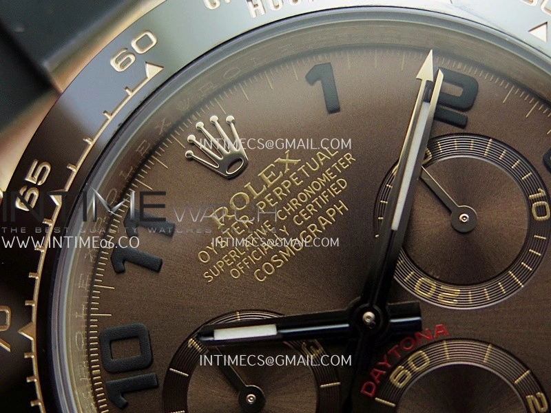 Daytona 116518 Gain Weight V11 QF 1:1 Best Edition Brown Dial Numeral Maker On Oysterflex Strap SH4130
