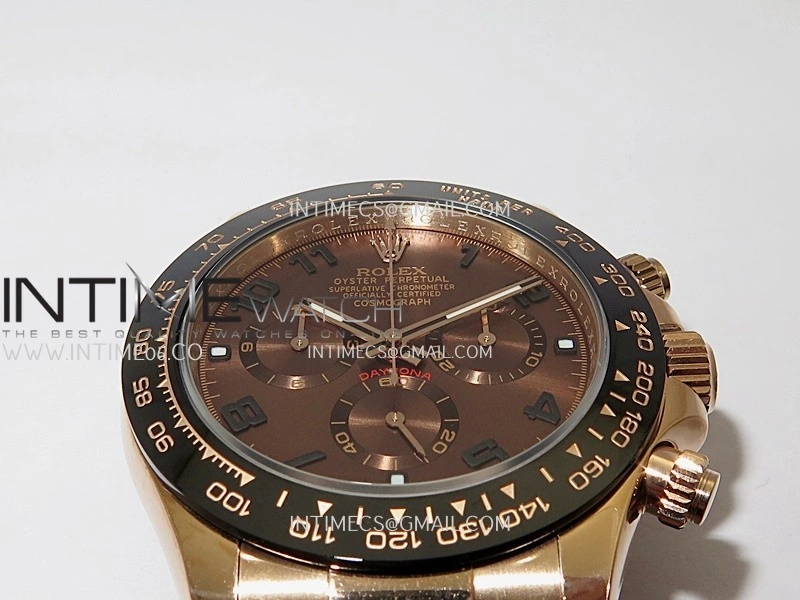 Daytona 116518 Gain Weight V11 QF 1:1 Best Edition Brown Dial Numeral Maker On Oysterflex Strap SH4130