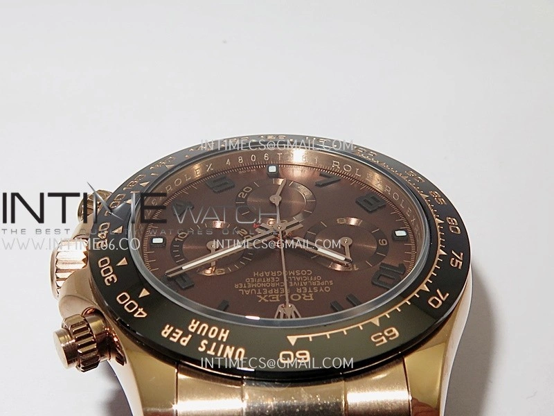 Daytona 116518 Gain Weight V11 QF 1:1 Best Edition Brown Dial Numeral Maker On Oysterflex Strap SH4130