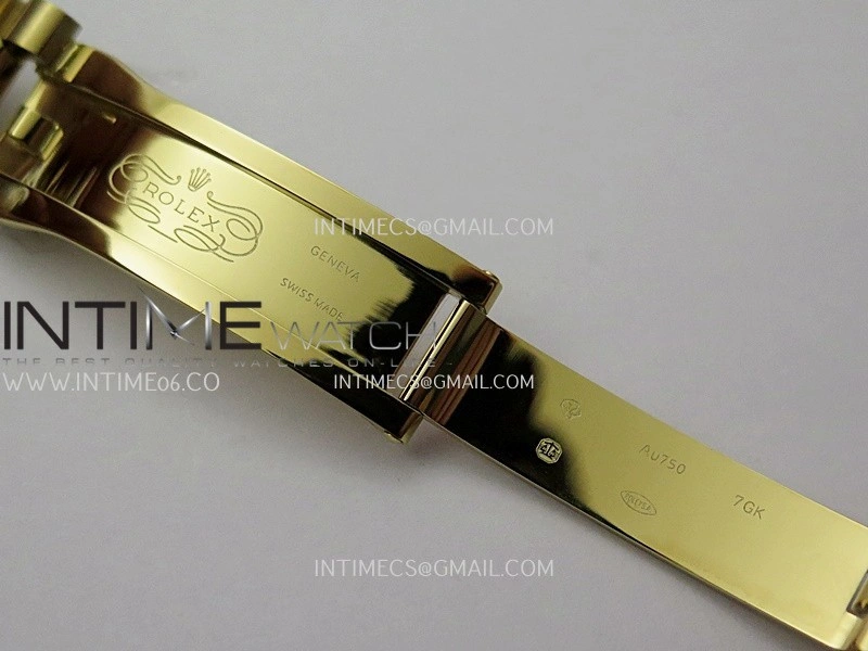 Day Date 228238 40mm Gain Weight V2 QF Best Edition Black Dial T Dia Markers On YG President Bracelet A2836
