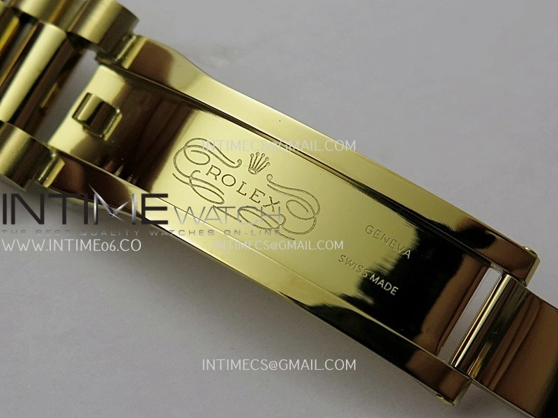 Day Date 228238 40mm Gain Weight V2 QF Best Edition Black Dial T Dia Markers On YG President Bracelet A2836