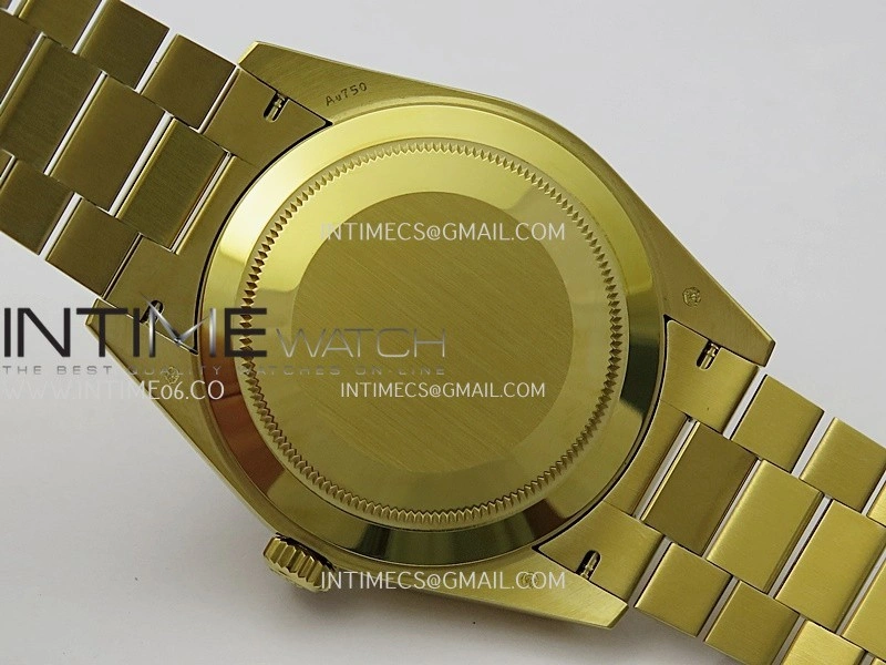 Day Date 228238 40mm Gain Weight V2 QF Best Edition Black Dial T Dia Markers On YG President Bracelet A2836