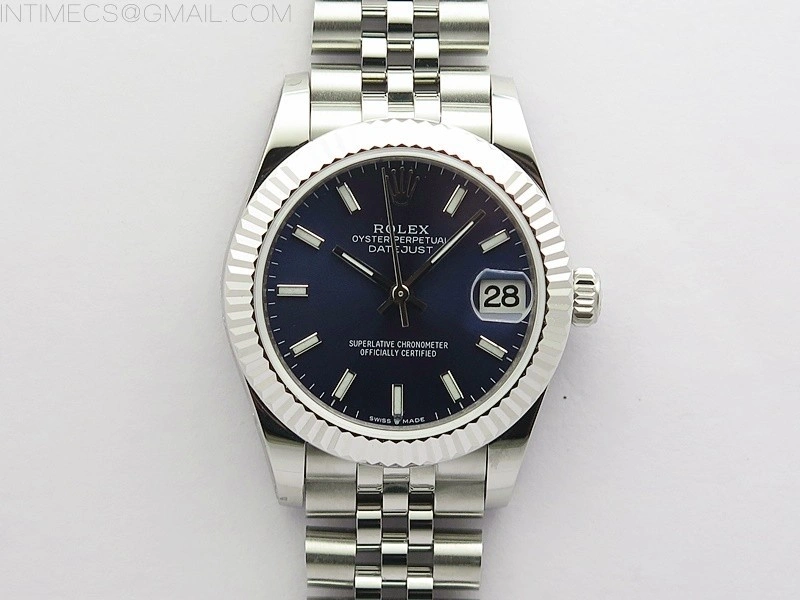 Datejust 31mm 278271 SS BP Best Edition Blue Stick Markers Dial on Jubilee Bracelet