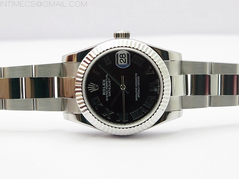 Datejust 31mm 278273 SS BP Best Edition Black Roman Markers Dial on Oyster Bracelet