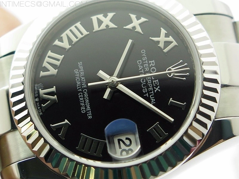Datejust 31mm 278273 SS BP Best Edition Black Roman Markers Dial on Oyster Bracelet