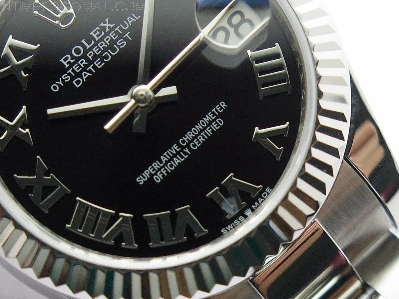 Datejust 31mm 278273 SS BP Best Edition Black Roman Markers Dial on Oyster Bracelet