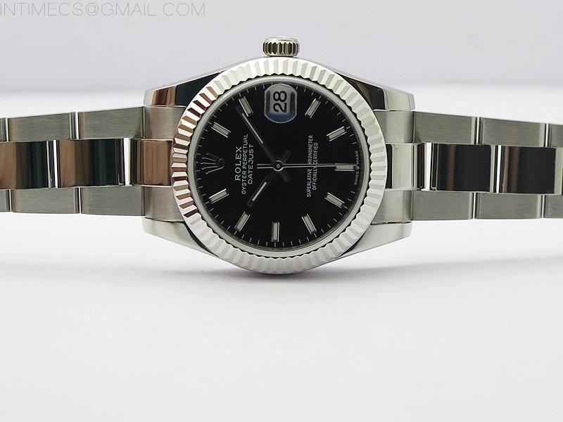 Datejust 31mm 278273 SS BP Best Edition Black Stick Markers Dial on Oyster Bracelet