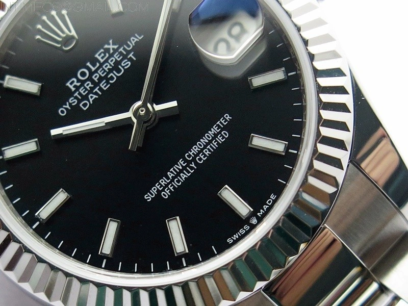 Datejust 31mm 278273 SS BP Best Edition Black Stick Markers Dial on Oyster Bracelet