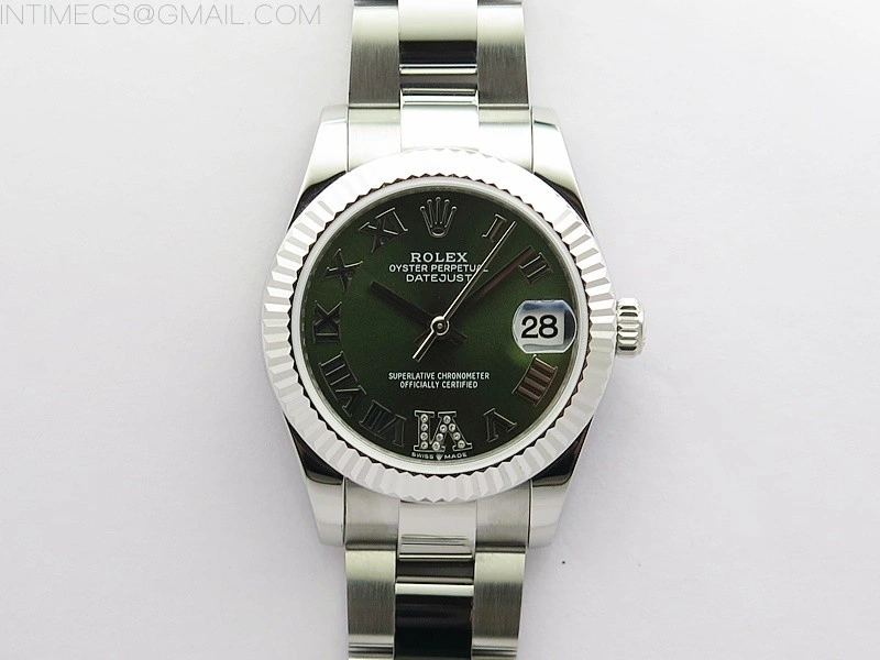 Datejust 31mm 278273 SS BP Best Edition Green Roman Markers Dial on Oyster Bracelet