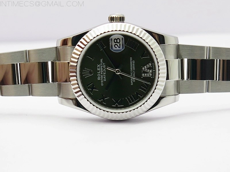 Datejust 31mm 278273 SS BP Best Edition Green Roman Markers Dial on Oyster Bracelet