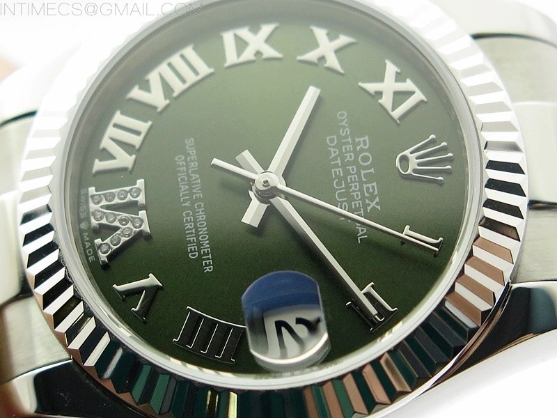 Datejust 31mm 278273 SS BP Best Edition Green Roman Markers Dial on Oyster Bracelet