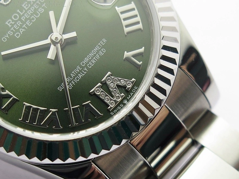 Datejust 31mm 278273 SS BP Best Edition Green Roman Markers Dial on Oyster Bracelet