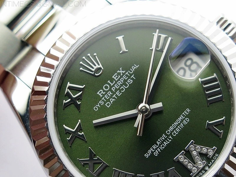 Datejust 31mm 278273 SS BP Best Edition Green Roman Markers Dial on Oyster Bracelet