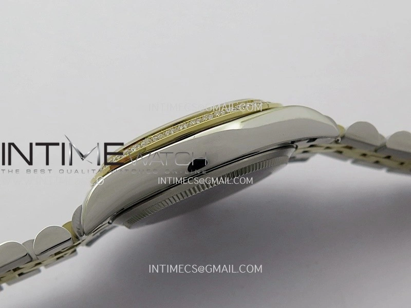 DateJust 31mm Diamond Bezel 904L SS YG GMF Best Edition Red Ombre Dial On 904L SS YG Jubilee Bracelet A2824