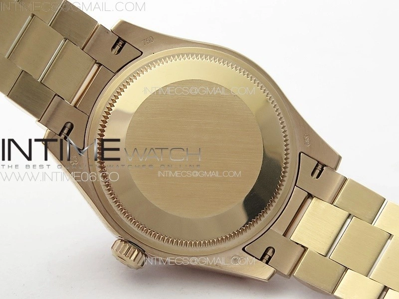 DateJust 31mm RG Crystals Bezel APSF Best Edition White MOP Dial Crystals Markers on President Bracelet A2824