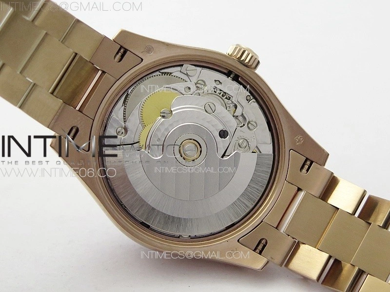 DateJust 31mm RG Crystals Bezel APSF Best Edition White MOP Dial Crystals Markers on President Bracelet A2824