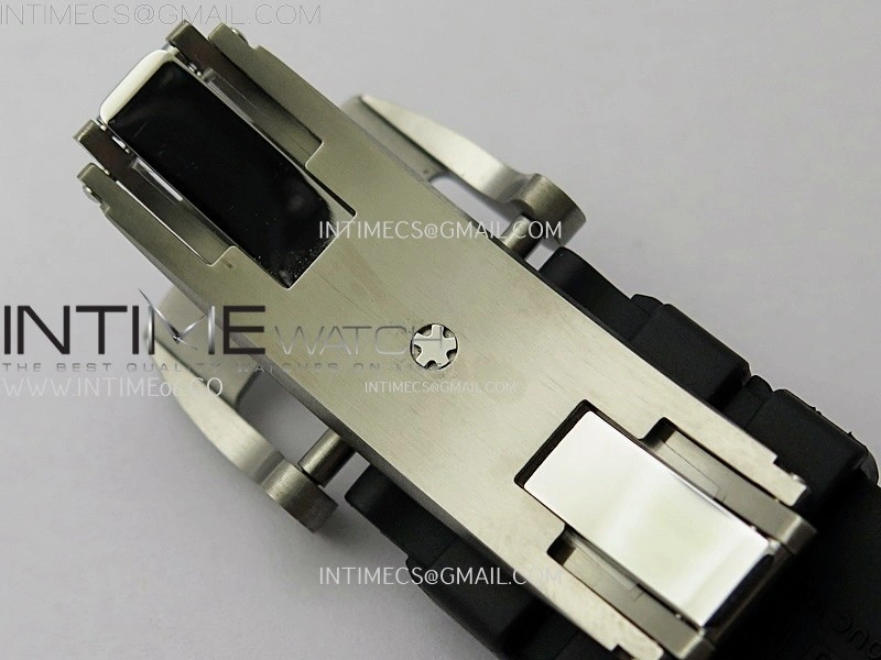 RM055 Black inner Bezel Black Crown NTPT Ti ZF 1:1 Best Edition on Black Rubber Strap RMUL2 Super Clone