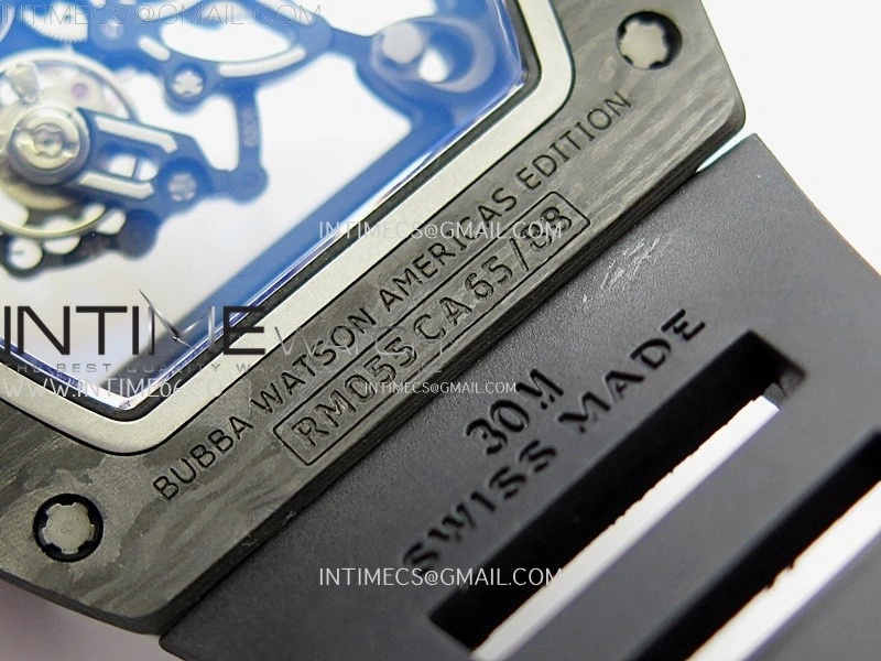 RM055 Black inner Bezel Black Crown NTPT Ti ZF 1:1 Best Edition on Black Rubber Strap RMUL2 Super Clone