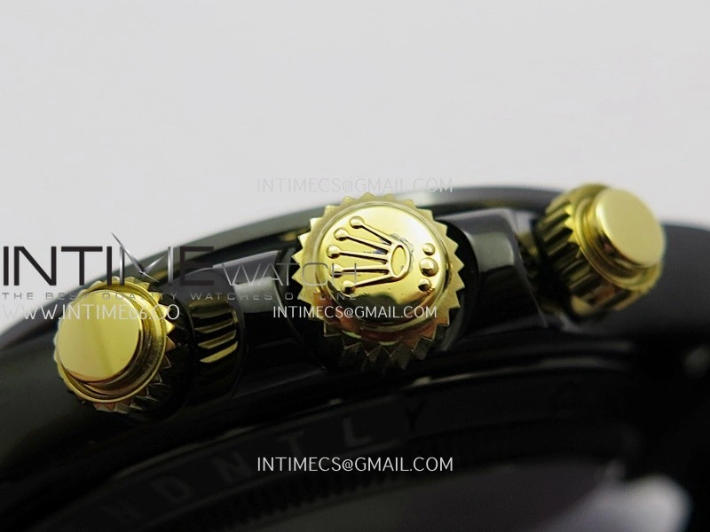 Daytona Blaken Carbon Bezel PVD Sonic Best Edition Skeleton Dial On Black Rubber Strap Super Clone SA4130
