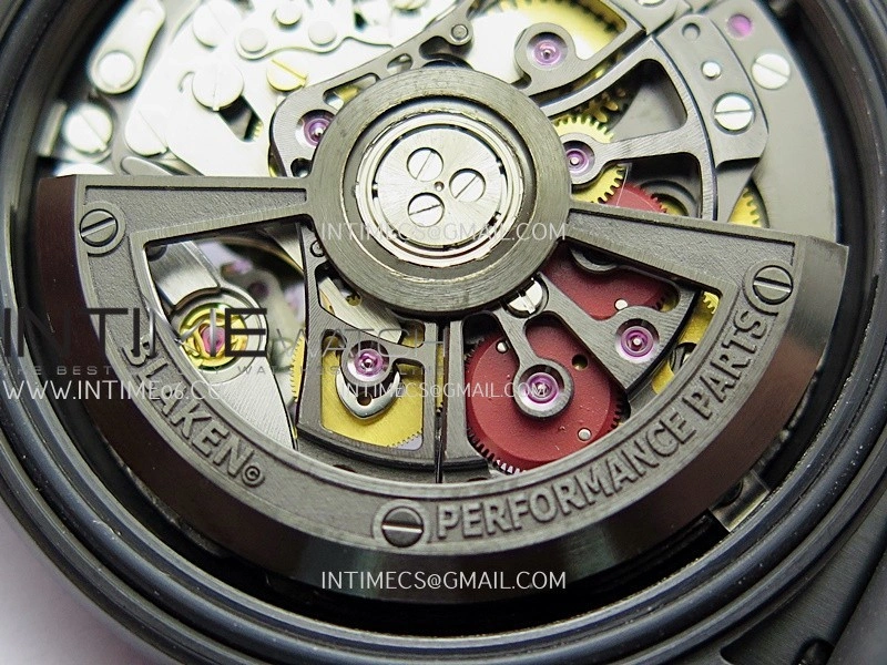 Daytona Blaken Carbon Bezel PVD Sonic Best Edition Skeleton Dial On Black Rubber Strap Super Clone SA4130