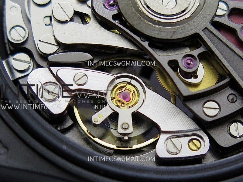 Daytona Blaken Carbon Bezel PVD Sonic Best Edition Skeleton Dial On Black Rubber Strap Super Clone SA4130