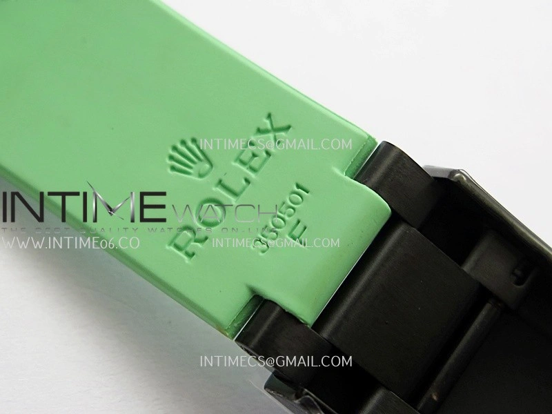 Daytona Blaken Ceramic Bezel PVD Sonic Best Edition Skeleton Dial On Green Rubber Strap Super Clone SA4130