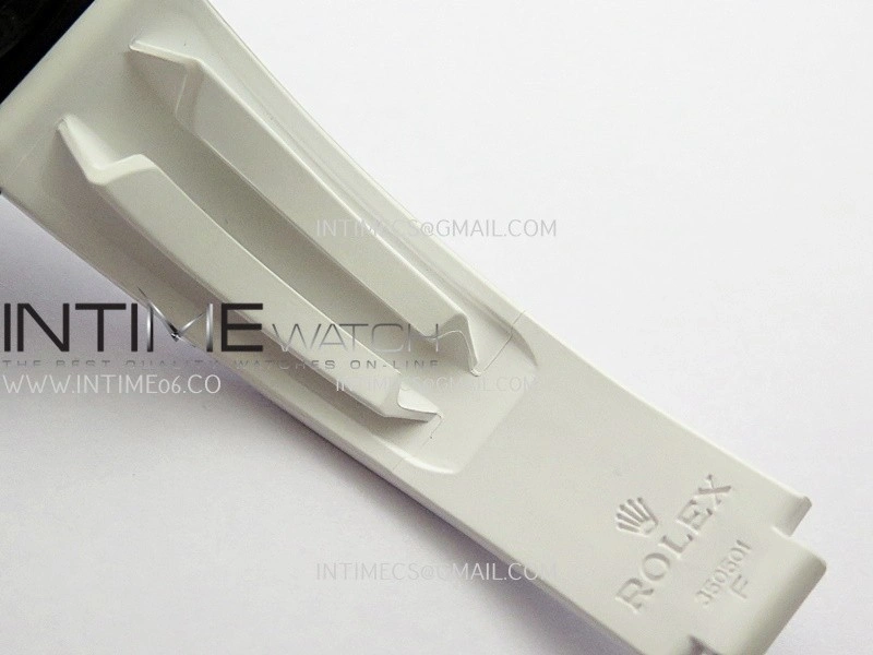 Daytona Blacken Ceramic Bezel PVD Sonic Best Edition Skeleton Dial On White Rubber Strap Super Clone SA4130