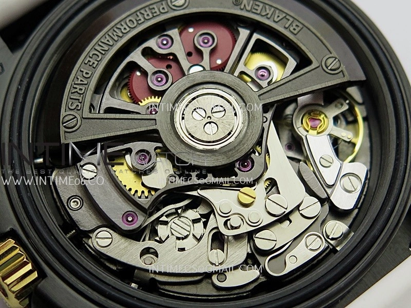 Daytona Blacken Ceramic Bezel PVD Sonic Best Edition Skeleton Dial On White Rubber Strap Super Clone SA4130