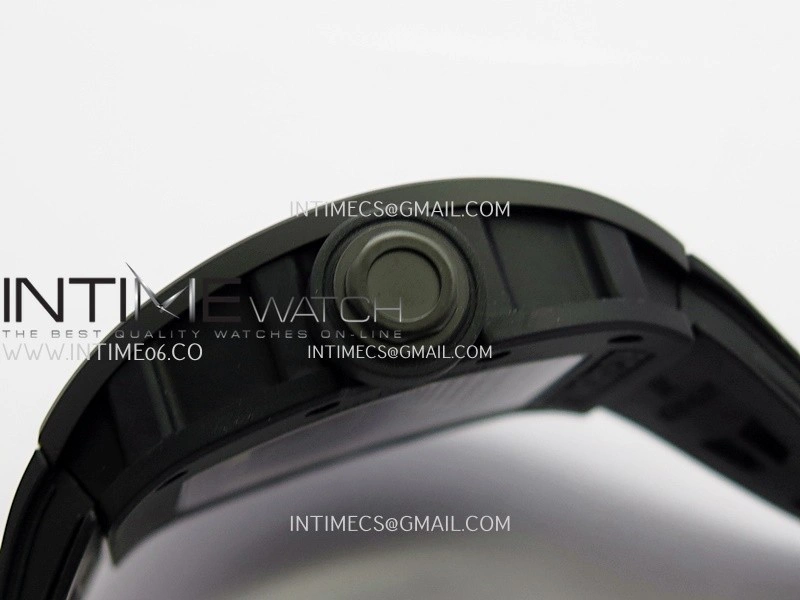 RM055 Black Case White Inner Bezel Umi Office 1:1 Best Edition Skeleton Dial Black Rubber Strap RMUL2 Super Clone
