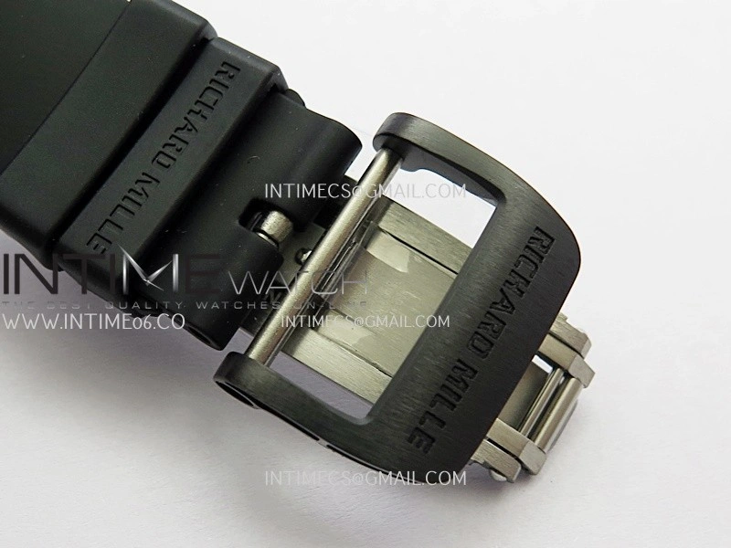 RM055 White Case White Inner Bezel Umi Office 1:1 Best Edition Skeleton Dial Black Rubber Strap RMUL2 Super Clone