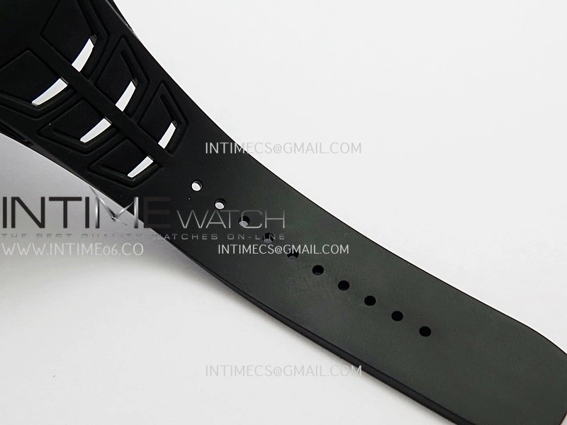 RM055 White Case White Inner Bezel Umi Office 1:1 Best Edition Skeleton Dial Black Rubber Strap RMUL2 Super Clone