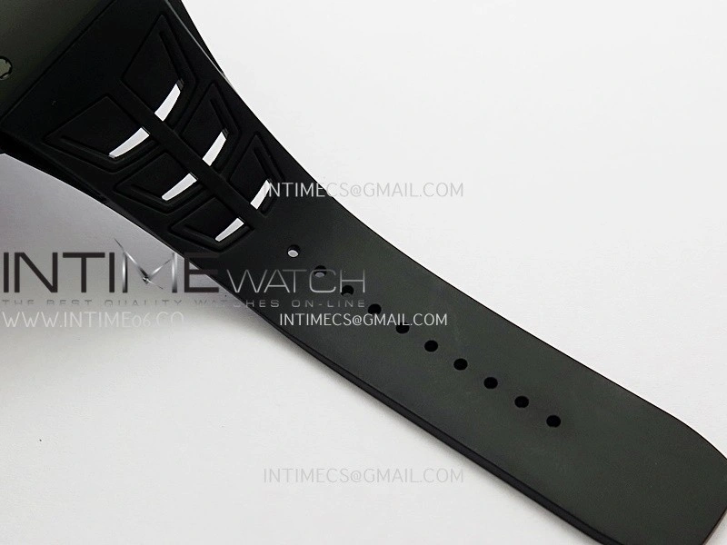 RM055 Black Case Black Inner Bezel Umi Office 1:1 Best Edition Skeleton Dial Black Rubber Strap RMUL2 Super Clone