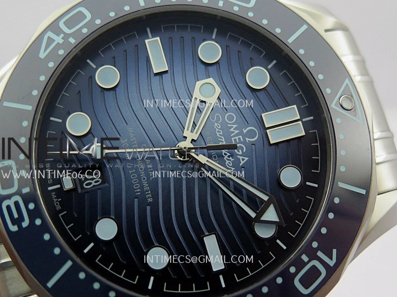 Seamaster Diver 300M Blue Ceramic Bezel V4 VSF 1:1 Best Edition Summer Blue Dial On SS Bracelet Super Clone Asian 8800